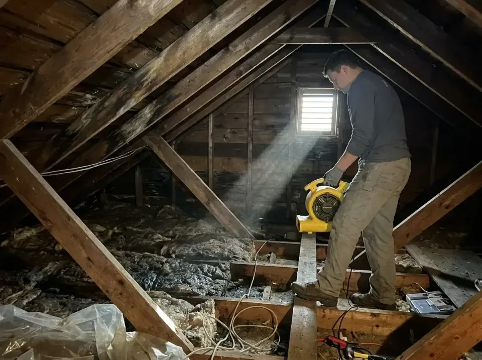 attic-water-damage-drying-proc-007 — frequently asked questions, Emergency Water Extraction & 24/7 Flood Response in Morrisv…